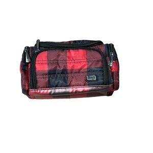 Lug Mini Trolley Red and Black Checkered Bag